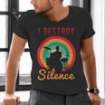 Drum Kit Tshirt For a Drummer With Percussion Instruments Men's V-Neck T-Shirt Drum Kit Tshirt For a Drummer With Percussion Instruments Men's V-Neck T-Shirt