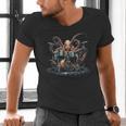 Drum Kit Percussionist Drummer Octopus Playing Drums Men's V-Neck T-Shirt Drum Kit Percussionist Drummer Octopus Playing Drums Men's V-Neck T-Shirt