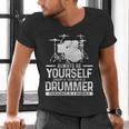 Drummer Drum Kit Saying Drummer Men's V-Neck T-Shirt Drummer Drum Kit Saying Drummer Men's V-Neck T-Shirt