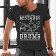 Drummer Music Drum Kit Men's V-Neck T-Shirt