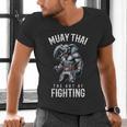 Elephant Muay Thai Kickboxing And Elephant Thai Boxing Men's V-Neck T-Shirt Elephant Muay Thai Kickboxing And Elephant Thai Boxing Men's V-Neck T-Shirt