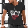 His Fight Is My Fight Muay Thai Kickboxer Fan Boxing Men's V-Neck T-Shirt