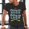 Floating The River Killing My Liver Canoe Kayak Trip Men's V-Neck T-Shirt Floating The River Killing My Liver Canoe Kayak Trip Men's V-Neck T-Shirt