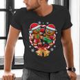 Gingerbread Cookies Christmas Fighting Muay Thai Men's V-Neck T-Shirt Gingerbread Cookies Christmas Fighting Muay Thai Men's V-Neck T-Shirt