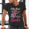 Girls Boys Kids Drummer Drum Kit Men's V-Neck T-Shirt Girls Boys Kids Drummer Drum Kit Men's V-Neck T-Shirt