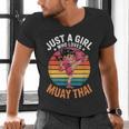 Girls Muay Thai Men's V-Neck T-Shirt