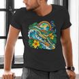 Green Sea Turtle Surfs Past a Canoe Paddle Sleeveless Men's V-Neck T-Shirt Green Sea Turtle Surfs Past a Canoe Paddle Sleeveless Men's V-Neck T-Shirt