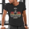 Grill Daddy BBQ Dad Retro Vintage Grilling Graphic Men's V-Neck T-Shirt