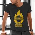 Grill Legend King Of The Backyard BBQ Dad Humor Chef Men's V-Neck T-Shirt