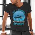 Here's To Swimming With Bow Legged Women Swimming Men's V-Neck T-Shirt Here's To Swimming With Bow Legged Women Swimming Men's V-Neck T-Shirt