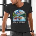 King Of The Canoe Canoeing Men's V-Neck T-Shirt King Of The Canoe Canoeing Men's V-Neck T-Shirt