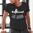 Lake Superior Bear Canoe Upper Peninsula For Yooper Men's V-Neck T-Shirt