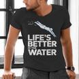 Life Is The Better In The Water Swimming Swimmers Men's V-Neck T-Shirt Life Is The Better In The Water Swimming Swimmers Men's V-Neck T-Shirt