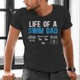 Life Of A Swim Dad Of A Swimmer Dad Swimming Father Men's V-Neck T-Shirt Life Of A Swim Dad Of A Swimmer Dad Swimming Father Men's V-Neck T-Shirt