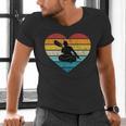 I Love Canoeing Water Sports Canoe Tour Paddling Canadian Men's V-Neck T-Shirt