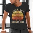 This Is My Meat Smoking Tee BBQ Dad Barbeque Smoker Men's V-Neck T-Shirt This Is My Meat Smoking Tee BBQ Dad Barbeque Smoker Men's V-Neck T-Shirt