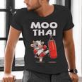 Moo Thai Muay Thai Cow Thai Boxing For Kids Muay Thai Men's V-Neck T-Shirt Moo Thai Muay Thai Cow Thai Boxing For Kids Muay Thai Men's V-Neck T-Shirt