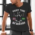 Muay Thai Brazil Brazilian Martial Arts Thai Men's V-Neck T-Shirt Muay Thai Brazil Brazilian Martial Arts Thai Men's V-Neck T-Shirt