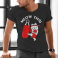 Muay Thai Cat Meow Thai Men's V-Neck T-Shirt