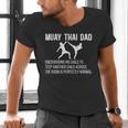 Muay Thai Dad Definition Muay Thai Father Men's V-Neck T-Shirt Muay Thai Dad Definition Muay Thai Father Men's V-Neck T-Shirt