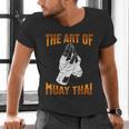 Muay Thai Fighter The Art Of Muay Thai Men's V-Neck T-Shirt