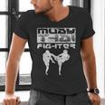 Muay Thai Fighter Boxing Martial Arts Men's V-Neck T-Shirt Muay Thai Fighter Boxing Martial Arts Men's V-Neck T-Shirt