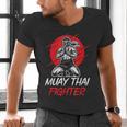 Muay Thai Fighter Martial Arts Boxing Hobby Men's V-Neck T-Shirt Muay Thai Fighter Martial Arts Boxing Hobby Men's V-Neck T-Shirt