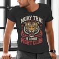Muay Thai Fighter Tiger 8 Limbs Thai Boxing Men's V-Neck T-Shirt