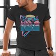 Muay Thai Kickboxing Retro Free Head Kicks Men's V-Neck T-Shirt
