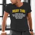 Muay Thai Martial Arts Combat Sports Men's V-Neck T-Shirt Muay Thai Martial Arts Combat Sports Men's V-Neck T-Shirt