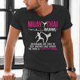 Muay Thai Mom Definition Muay Thai Mother Muay Thai Mama Men's V-Neck T-Shirt