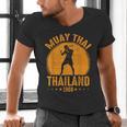 Muay Thai Thailand 1968 Slogan Sport Men's V-Neck T-Shirt