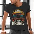 Musician Drummer Music Lover Drum Kit Men's V-Neck T-Shirt