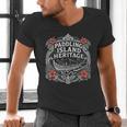 Paddling Island Heritage Outrigger Canoe Men's V-Neck T-Shirt