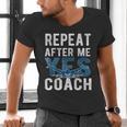 Repeat Yes Swim Coaching Swimming Coaches Men's V-Neck T-Shirt Repeat Yes Swim Coaching Swimming Coaches Men's V-Neck T-Shirt