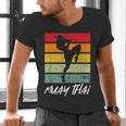 Retro Muay Thai Vintage MMA Martial Arts Thailand Boxing Men's V-Neck T-Shirt Retro Muay Thai Vintage MMA Martial Arts Thailand Boxing Men's V-Neck T-Shirt