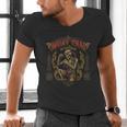 Retro Muay Thai Shorts Thai Boxing Fighter Style Skeleton Men's V-Neck T-Shirt Retro Muay Thai Shorts Thai Boxing Fighter Style Skeleton Men's V-Neck T-Shirt