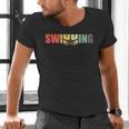 Retro Swimming Vintage Swimming Swimmer Men's V-Neck T-Shirt