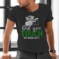 Rock Musical Instrument Band Drummer Drum Kit Men's V-Neck T-Shirt Rock Musical Instrument Band Drummer Drum Kit Men's V-Neck T-Shirt