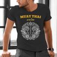 Sak Yant Muay Thai Art Tattoo Twin Tiger Kickboxing Thailand Men's V-Neck T-Shirt Sak Yant Muay Thai Art Tattoo Twin Tiger Kickboxing Thailand Men's V-Neck T-Shirt