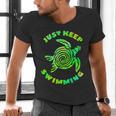Sea Turtle Just Keep Swimming Ocean Beach Vacation Men's V-Neck T-Shirt Sea Turtle Just Keep Swimming Ocean Beach Vacation Men's V-Neck T-Shirt