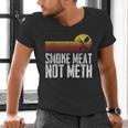 Smoke Meat Not Meth Grilled BBQ Dad Brisket Grilling Men's V-Neck T-Shirt