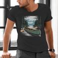 Solo Canoe Tourer Who Knows Every Rapid Campsite Portage Men's V-Neck T-Shirt