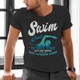 Swim Coach Swimming Lesson Sport Professional Instructor Men's V-Neck T-Shirt Swim Coach Swimming Lesson Sport Professional Instructor Men's V-Neck T-Shirt