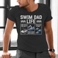 Swim Dad Life Swimmer Father's Day Swimming Daddy Men's V-Neck T-Shirt Swim Dad Life Swimmer Father's Day Swimming Daddy Men's V-Neck T-Shirt