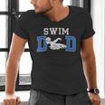 Swim Dad Of A Swimmer Dad Proud Swim Father Swimming Dad Men's V-Neck T-Shirt Swim Dad Of A Swimmer Dad Proud Swim Father Swimming Dad Men's V-Neck T-Shirt