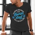 Swim Dad Dad Of A Swimmer Dad Swimming Father Men's V-Neck T-Shirt Swim Dad Dad Of A Swimmer Dad Swimming Father Men's V-Neck T-Shirt