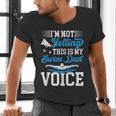 Swim Dad Voice Swimming Dad Of A Swimmer Father Men's V-Neck T-Shirt