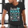 Swim Mama Proud Swimming Mom Of A Swimmer Mother Swim Mom Men's V-Neck T-Shirt Swim Mama Proud Swimming Mom Of A Swimmer Mother Swim Mom Men's V-Neck T-Shirt