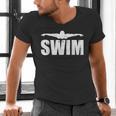 Swim Sports Swimming Water Athletic Swimmer Men's V-Neck T-Shirt Swim Sports Swimming Water Athletic Swimmer Men's V-Neck T-Shirt